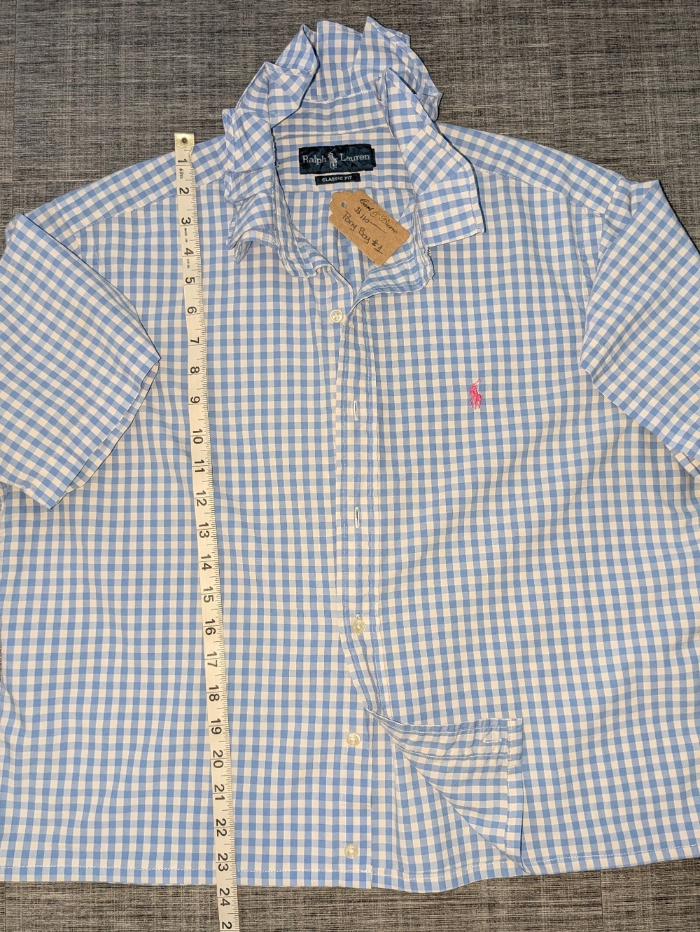 Viral Polo Ralph Lauren Reworked Ruffled Collar Shirt - Picture 5 of 6